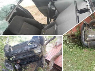 Hrôzostrašná nehoda v Kremnici: Ožratý vodič   viezol v aute troch ľudí! FOTO z miesta