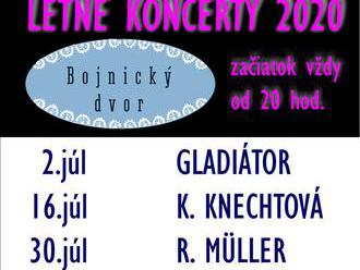Koncerty Bojnický dvor - Bojnice leto 2020