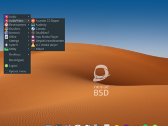 NomadBSD 1.3.2 je dílčí aktualizací