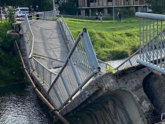 Šokujúce ráno v Spišskej Novej Vsi: FOTO Most sa zrútil do rieky!