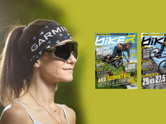 Ročné predplatné časopisu Biker s cyklomapami a kalendárom + funkčná čelenka Garmin