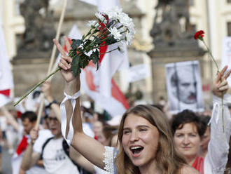 V Česku sa konali protesty v súvislosti so situáciou v Bielorusku
