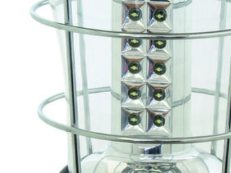 Závesnén LED kempingové svietidlo, s dynamom a reguláciou svietivosti.