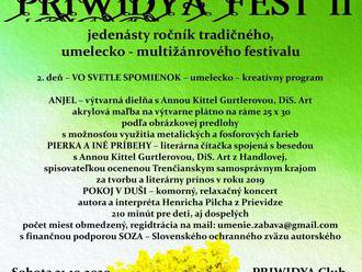 PRIWIDYA Fest 11 – 2. deň jedenásteho ročníka tradičného, umelecko – multižánrového festivalu