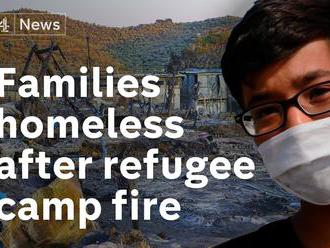 Jak to vypadá s uprchlíky ve vyhořelém táboře Moria na ostrově Lesbos