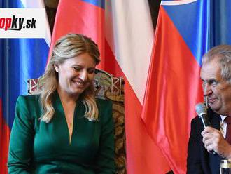 Čaputová prichádza s gratuláciou, zablahoželala českému prezidentovi Zemanovi k narodeninám