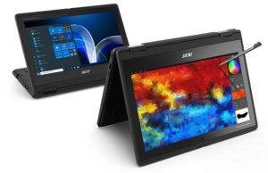 Acer představuje nový odolný notebook TravelMate Spin B3 určený do učeben