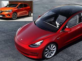 Najpredávanejšie auto v Európe je elektrická Tesla 3. Porazila aj Clio a Sandero