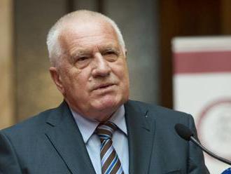 Bývalý český prezident Václav Klaus sa nakazil koronavírusom