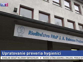 Prešovská nemocnica má problém s čistotou, hygienici dostali podnet