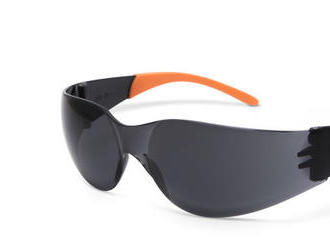 Profesionálne ochranné okuliare s UV filtrom šedé / dymové, poskytujú ochranu počas leštiacich, rezn