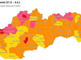 Nová mapa Slovenska, skontrolujte si, ako je na tom váš okres: Tu stačí nosiť v interiéri rúško miesto respirátora