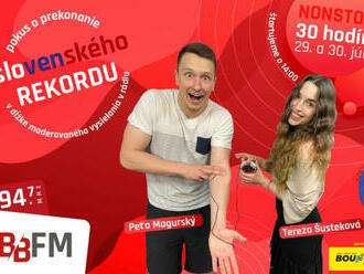 Moderátori BB FM rádia sa pokúsia o prekonanie slovenského rekordu v dĺžke moderovania
