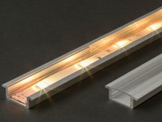 Kryt LED hliníkového profilu lišty 1000 mm. Doplnok k hliníkovým LED profilom.