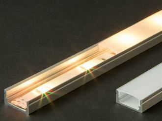 Kryt LED hliníkového profilu lišty 1000 mm. Doplnok k hliníkovým LED profilom.