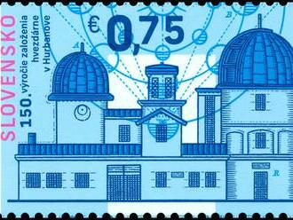 Pošta vydala poštovú známku pri príležitosti 150. výročia založenia hvezdárne v Hurbanove