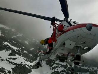 Leteckí záchranári zasahovali v Malej Studenej doline, 29-ročná žena neprežila