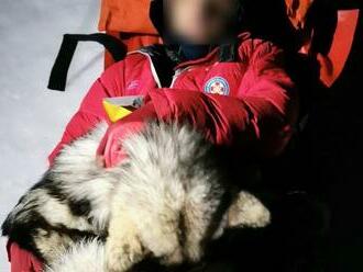 Chorvátski záchranári chvália psa, ktorý sa staral v horách o raneného pána