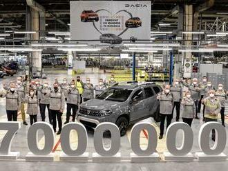 Dacia vyrobila sedem miliónov áut. Jubilejným kusom sa stal obľúbený Duster