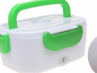 Elektrická krabička na jedlo zelená. Vaše jedlo ohreje a udrží ho dlhšie teplé.