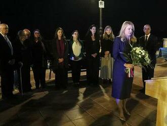 Čaputová si na Malte uctila pamiatku zavraždenej novinárky