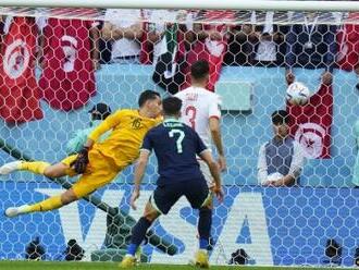Fotbalisté Austrálie na MS porazili Tunisko, Francie zdolala Dánsko