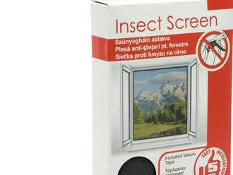 Sieťka proti hmyzu na okno čierna, 100 x 100 cm. Udržujte efektívne hmyz ďaleko od vášho domova.