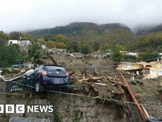 Italy landslide: Five bodies found as rescue work continues