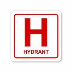 Piktogram hydrant bílá