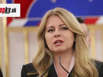 Prezidentka Zuzana Čaputová v utorok vystúpi v NR SR so správou o stave republiky