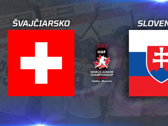ONLINE: Slovensko - Švajčiarsko na MS v hokeji do 20 rokov 2023  