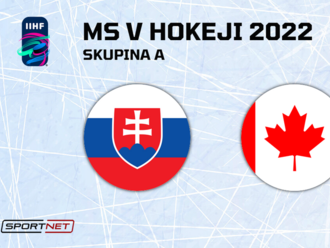 Online prenos: Slovensko - Kanada dnes na MS v hokeji 2022  