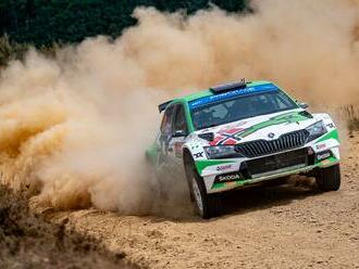 Portugalská rally: Chris Ingram s vozem ŠKODA FABIA Rally2 evo zvítězil v kategorii WRC2 Junior
