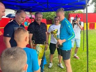 Kozák potešil mladých futbalistov, v Košiciach odovzdával trofeje
