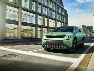 Studie Škoda Vision 7S je poslem změn. Přiváží nový designový jazyk a ukazuje nové logo