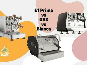 Souboj jednopákových kávovarů: Prima E1 vs GS3 vs Bianca