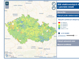 Kdo a kde nabízí internetové připojení v Česku? Stát spustil Mapu internetu