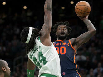 Basketbalisté New Yorku vyzráli na lídra NBA Boston, Dallasu se zranil Dončič