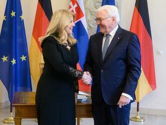 Čaputová rokovala s nemeckým prezidentom: Témou boli aj výzvy pre demokraciu