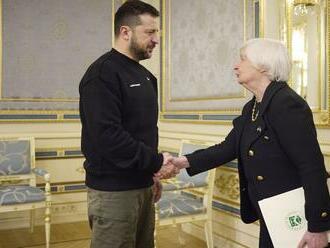 Kyjev navštívila americká ministerka financií: So Zelenským prebrala ďalšiu pomoc