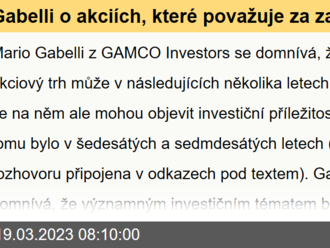 Gabelli o akciích, které považuje za zajímavé - Víkendář