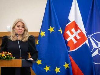 Čaputová: Na Slovensku rastie riziko straty spoločenskej podpory pre našu zahraničnú politiku  