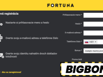 Fortuna promo kód: BIGBONUS platný v apríli 2023