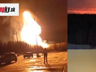 Gazprom je na nohách: V Rusku vybuchol plynovod! VIDEO požiaru, ktorý sa rozšíril do neďalekého lesa
