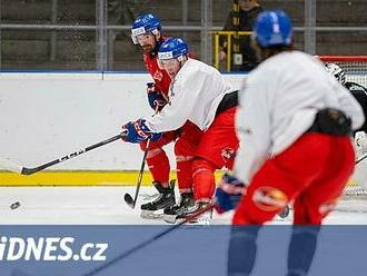 Hokejisté zahájili třetí týden přípravy na MS, netrénovali Červenka a Filippi