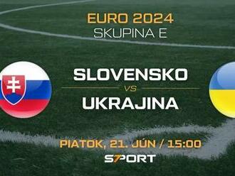 Futbal Slovensko – Ukrajina na EURO 2024: Program, zostavy, live prenos