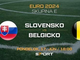 Futbal Slovensko – Belgicko na EURO 2024: Program, zostavy, live prenos